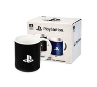 PlayStation Negro Logo Print Taza que cambia de calor Mujeres