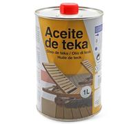 PLAYZOCO Aceite para Teca, Aceite para Teka, Protección y restauración de la madera Teca, Transparente incoloro, Contiene 1000 ml