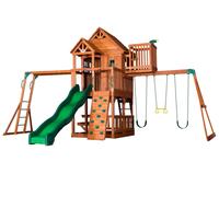 Plaza de juegos para niños grande Skyfort II de cedro