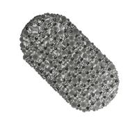 Plaza Tres Aguas - Alfombrilla de baño Ovalada Antideslizante para Ducha 36*69cm , 100% PVC - Tendance Light gray
