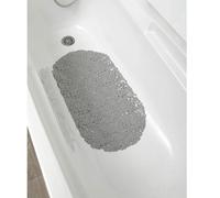 Plaza Tres Aguas - Alfombrilla de baño Ovalada Antideslizante para Ducha 36*69cm , 100% PVC - Tendance Pearl gray