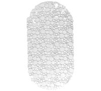 Plaza Tres Aguas - Alfombrilla de baño Ovalada Antideslizante para Ducha 36*69cm , 100% PVC - Tendance Transparent