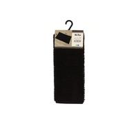 Plaza Tres Aguas - Microfibra Alfombrilla de baño con Bolas 45x75 cm 100% poliéster - Tendance Black