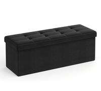 Plegable pouf, negro