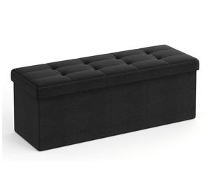 Plegable pouf, negro