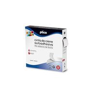 Plico 13318 - Cinta de cierre adhesiva, 20 mm x 25 m, color blanco