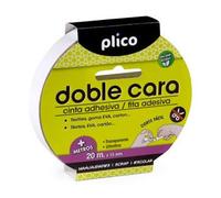 Plico Cinta Adhesiva Doble Cara Transparente 15mm x20M