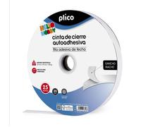 PLICO CREMALLERA TEXTIL AUTOADHESIVA 25 METROS MACHO CINTA ADHESIVA 2x25x25 Cms.