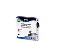 PLICO CREMALLERA TEXTIL AUTOADHESIVA 25 METROS NEGRO CINTA ADHESIVA 5x27x27 Cms.