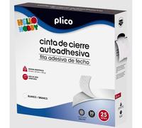 PLICO CREMALLERA TEXTIL AUTOADHESIVA 25M BLANCO CINTA ADHESIVA 5x27x27 Cms.