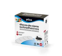 PLICO DISCOS CIERRE TEXTIL NEGROS AUTOADHESIVOS 20 MM 200 UNIDADE DISCOS DE CIERRE 2x2x2 Cms.