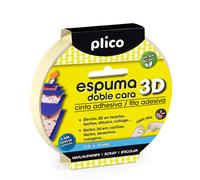 PLICO ESPUMA ADHESIVA DOBLE CARA 15MM X 2 M CINTA ADHESIVA 1x1x1 Cms.