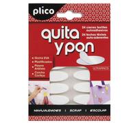 Plico paq.24 cierres textiles adhesivos quita y pon