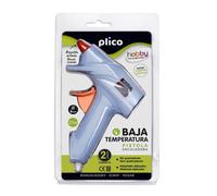 PLICO PISTOLA TERMOFUSIBLE MINI BAJA TEMPERATURA SILICONA 4x12x21 Cms.
