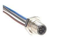 Plinkwirekb Cable de montaje en panel frontal macho M12 B de 5 pines, conector de alimentación IP67 M12 con cables premontados, chasis, cable eléctrico, receptáculo de sensor para NMEA2000 CAN Bus