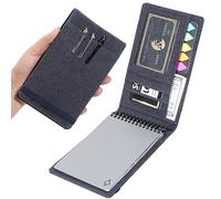Plinyvel Funda para cuaderno Rocketbook tamaño mini compatible con notas de campo, cuaderno en espiral superior de 3.5 x 5.5 pulgadas, tela impermeable, organizador multifuncional con soporte para