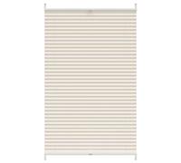 Plisse Persiana Cortina Plisada 90X100cm en color Blanco/Crema | protección solar decorativa para ventanas hogar oficina dormitorio fácil de instalar