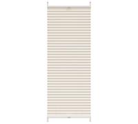 Plisse Persiana plisada 60x100 cm en color Blanco/Crema | protección solar decorativa para ventanas hogar oficina dormitorio fácil de instalar