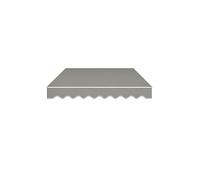 Pllrbvshs Tela Toldo Retráctil Anti UV, Recambio para Cubierta Exterior. | Lona Sombra Impermeable, Cubierta Recambio Sin Marco para Jardín Patio.(Gray,400cm x 300cm/13.1ft x 9.8ft)