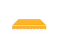 Pllrbvshs Tela Toldo Retráctil Anti UV, Recambio para Cubierta Exterior. | Lona Sombra Impermeable, Cubierta Recambio Sin Marco para Jardín Patio.(Yellow,400cm x 300cm/13.1ft x 9.8ft)