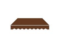 Pllrbvshs Tela Toldo Retráctil Anti UV, Recambio para Cubierta Exterior. | Lona Sombra Impermeable, Cubierta Recambio Sin Marco para Jardín Patio.(Coffee,500cm x 300cm/16.4ft x 9.8ft)