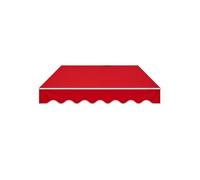 Pllrbvshs Tela Toldo Retráctil Anti UV, Recambio para Cubierta Exterior. | Lona Sombra Impermeable, Cubierta Recambio Sin Marco para Jardín Patio.(Red,400cm x 300cm/13.1ft x 9.8ft)