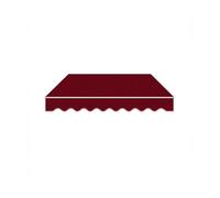 Pllrbvshs Tela Toldo Retráctil Anti UV, Recambio para Cubierta Exterior. | Lona Sombra Impermeable, Cubierta Recambio Sin Marco para Jardín Patio.(Burgundy,500cm x 300cm/16.4ft x 9.8ft)