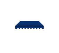 Pllrbvshs Tela Toldo Retráctil Anti UV, Recambio para Cubierta Exterior. | Lona Sombra Impermeable, Cubierta Recambio Sin Marco para Jardín Patio.(Blue,500cm x 250cm/16.4ft x 8.2ft)