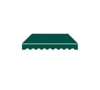 Pllrbvshs Tela Toldo Retráctil Anti UV, Recambio para Cubierta Exterior. | Lona Sombra Impermeable, Cubierta Recambio Sin Marco para Jardín Patio.(Green,500cm x 300cm/16.4ft x 9.8ft)