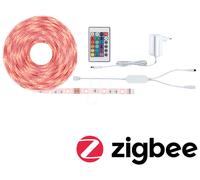 Paulmann 70534 SimpLED strip LED Smart Home Zigbee RGB juego completo 5m 20W 450lm 30LED/m RGB 24VA perfil para cintas de luz