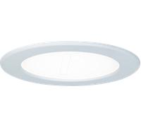 Paulmann 92059 Panel empotrable LED, plafón redondo, luz 12 W 4000 K blanco neutro, panel LED blanco IP44 resistente a salpicaduras de agua, con fuente de luz incluida
