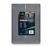 Plonos Lona de 3 x 6 m, 120 g/m², Impermeable, Resistente a los Rayos UV, Ligera con Ojales metálicos