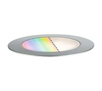 Plug & Shine Foco para empotrar en suelo Floor (2 W, Plata, Ø x Al: 7 x 3 cm)