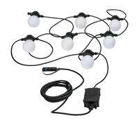 Plug & Shine Guirnalda luminosa LED (Para exterior, Color de luz: Blanco cálido, Número de bombillas: 7 ud.)