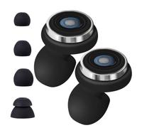 Plugz - Tapones de silicona para los oídos, ultracómodos, reutilizables, ruido de viento de motocicleta, fiesta transparente, almohada Macks, natural, 8 pares, habla clara social, el original