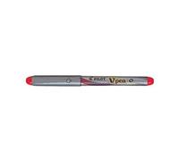 Pluma caligráfica V-pen Silver tinta líquida de color Rojo