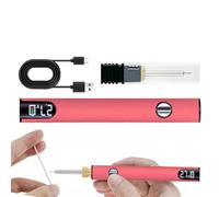 Pluma de hierro de soldadura, soldador inalámbrico - Kit eléctrico de lápiz de soldadura,Voltaje ajustable del lápiz recargable, herramienta de reparación de pantalla digital LED para soldadura de