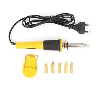 Pluma de pirograbado, herramienta de 7 piezas Cepillo de planchado Herramienta de pirograbado de cuero Pluma de pirograbado Herramienta de cuero eléctrica para artesanía en madera Enchufe de la UE 220