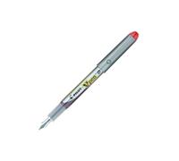 Pluma Desechable PILOT V-Pen Silver Rojo, Caja x12