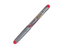 Pluma Desechable PILOT V-Pen Silver Rojo, Caja x12