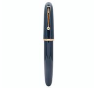 Pluma estilográfica Jinhao Dadao 9019 de acrílico con convertidor de tinta (punta mediana, azul oscuro)