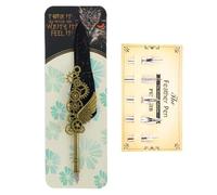 Pluma estilográfica retro con plumillas de 5 tamaños, juego de regalo antiguo para entusiastas de la escritura a mano, bocetos, instrumentos de escritura artística