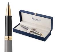 Pluma estilográfica Waterman Hémisphère | La Edición Discreta | Gris piedra | plumín mediano de acero inoxidable | estuche de regalo