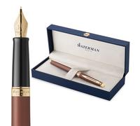 Pluma estilográfica Waterman Hémisphère | La Edición Discreta | Rojo cobre | plumín fino de acero inoxidable | estuche de regalo