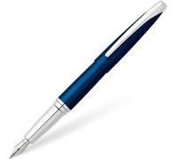 Pluma Fuente Cross ATX Translúcida Azul Con Punta Fina Y Tapa Desmontable
