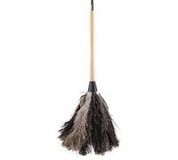 Plumero De Pluma De Avestruz Antiestático Pavo Lavable Hecho a Mano con Mango Largo De Madera para Muebles para El Hogar