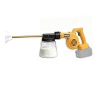 Plumero eléctrico de tierra de diatomeas compatible con batería Dewalt de 20 V, pulverizador de polvo alternativo, aplicador de polvo transparente de 1 litro para jardín, gallinero, granero (sin
