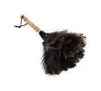 Plumeros de plumas de avestruz sin esfuerzo, mini plumero con capacidad para capturar el polvo, lavable para uso continuo, mango de madera r