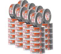 Plus Calidad Cinta Americana Extrafuerte48mm x 50m x 0.2mm Color Gris para Embalaje, Cajas de Cartón de Mudanzas, Reparación. Precinto para Sellados Seguros, Fuertes y Resistentes (48 Rollos Gris)