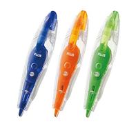 Plus Japan 43571 - Pack de 3 rodillos de corrección en forma de bolígrafo, multicolor
